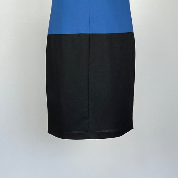 Marc New York Zipper Skirt Colorblock Dress Blue Black Andrew Marc size 6 - Picture 10 of 14